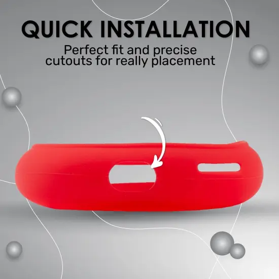 Insten EarCups Protector Case Compatible with Airpods Max Headphone Cover, Soft Silicone Ear Cups Protective Skin Cushions, Headset Anti-Scratch Protection Accessories, Red {6}