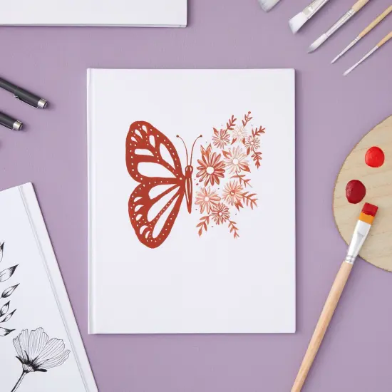 3 Pack 8.5x11 inch White Blank Hardcover Books for Kids to Write Stories, Unlined Scrapbook and Journal - 18 Sheets/36 Pages Each {3}