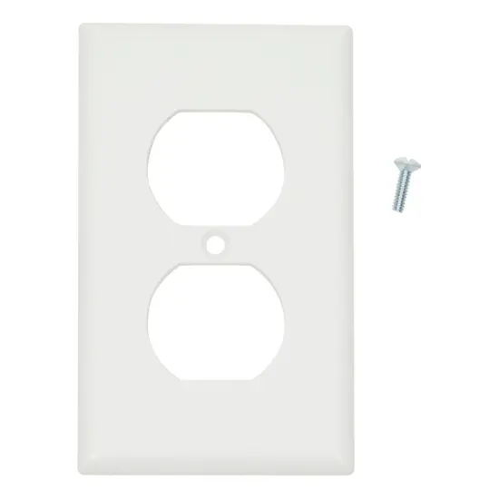 12 Piece Standard Light Switch Plates and Outlet Covers, 1-Gang, 2-Gang, Duplex Receptacle for Wall, White {4}