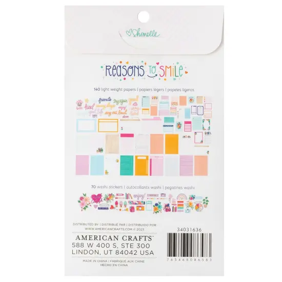 Shimelle Reasons To Smile Paperie Pack-210 Pieces {2}