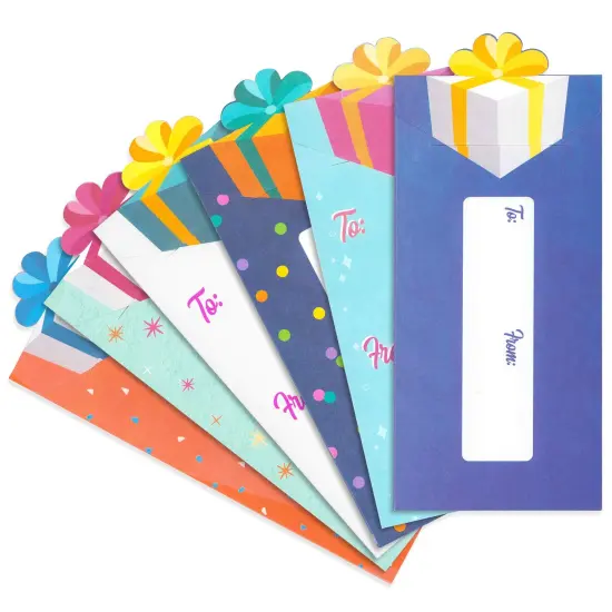 36 Pack Bulk Happy Birthday Money Envelopes for Cash Gifts, Coins, Checks (4 x 7 In) Multicolor {5}