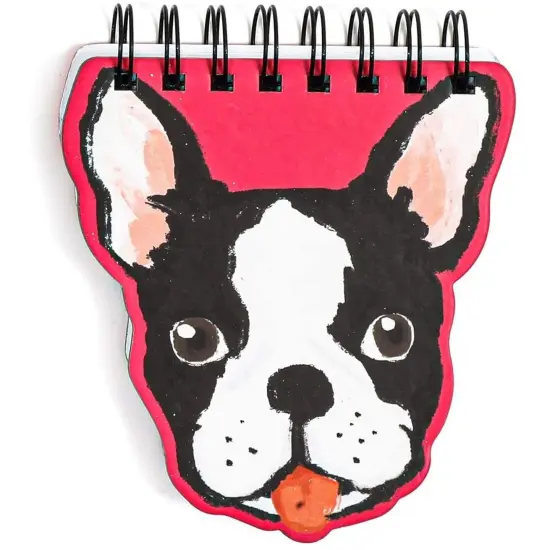 Dog Lover's Hardcover Notebook Set, 3 Die Cut Spiral Notepads (5.5 x 4.5 Inches, 3 Pack) Multicolor {4}
