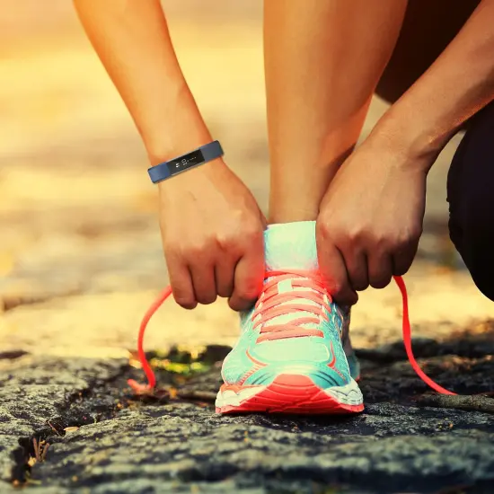 Zodaca TPU Watch Band Compatible with Fitbit Alta and Alta HR, Fitness Tracker Replacement Band for Men and Women, Black {4}