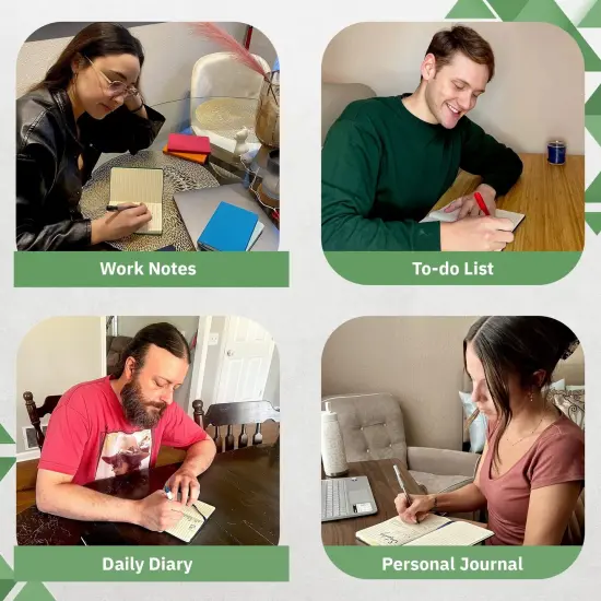 4 Pack Orange A5 Notebooks for Work, Travel, Business, School & More - College Ruled Notebook - Hardcover Journals for Women & Men - Lined Books with 192 pages, 5.7" x 8.4" {3}