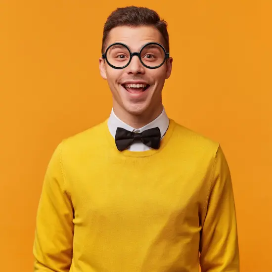 24 Pack Nerd Glasses Party Supplies, Round Black Wizard Glasses for Cosplay, Costumes {3}