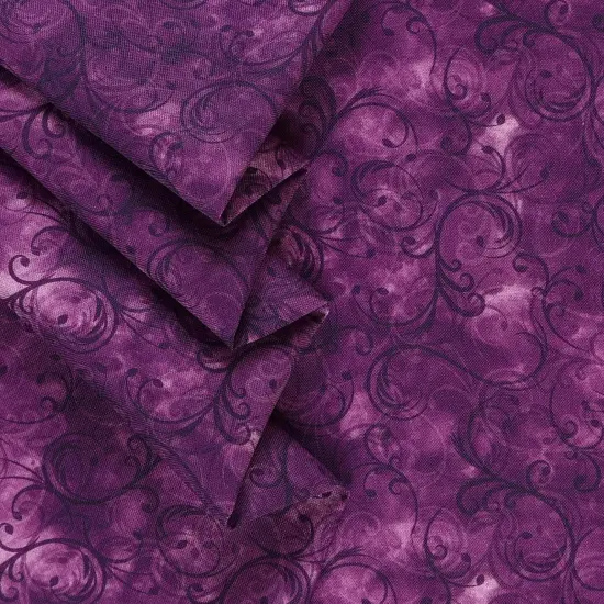 Mook Fabrics Elegance Cotton Fabric [45 in. Wide] - By The Yard Purple {2}