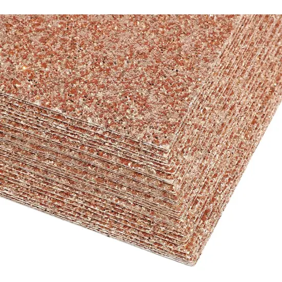 Rose Gold Glitter Cardstock Paper ( 8.5 x 11 Inches, 30 Pack) Pink {3}