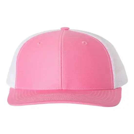 Richardson&reg; Snapback Trucker Cap Hot Pink/ White {1}
