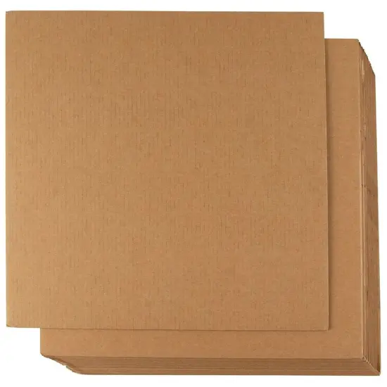 24 Pack Corrugated Cardboard Sheets 12x12, Flat Square Card Board Inserts for Packaging, DIY Crafts {7}