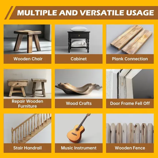 Wood Super Glue Liquid, Clear Instant Cyanoacrylate Adhesive for Wood Crafts Repair Woodworking, All Purpose CA Glue for Shoe Ceramic Plastic Leather Glass Model Metal Pottery Aquarium Porcelain Stone {4}