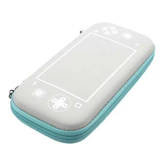 Insten Carrying Case For Nintendo Switch and OLED Model with 10 Game Card Slots and Accessories Pocket, Protective EVA Hard Travel Pouch for Girls Boys, Gray/Green Grey {4}