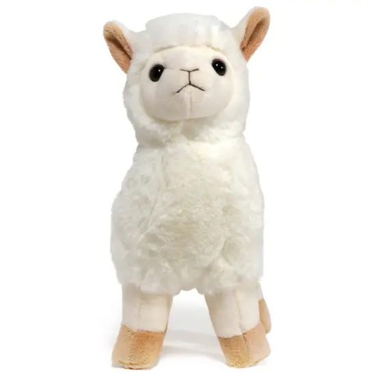 Bearington Alma Plush Stuffed Animal Llama, 10 inches, For Ages 1-14 White {1}
