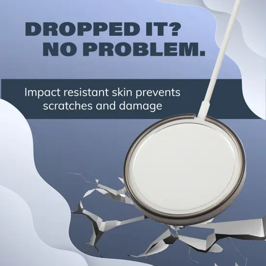 Insten 2-Pack Case Compatible with MagSafe Charger Pad, Protective Soft TPU Slim Skin Cover (Charger Not Included) Clear & Gray Grey {3}