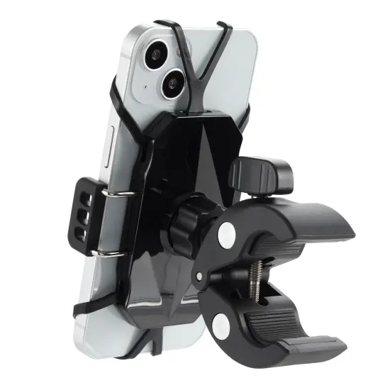 Bike Phone Holder Handlebar, Bicycle Phone Mount with 360 Degree Rotation and Corner Grip Silicone Bands {4}