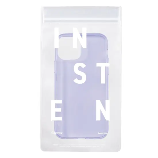 Insten Glitter Case Compatible with iPhone 12 Pro / iPhone 12 Case 6.1 Inch, Soft TPU Sparkle Protective Cases, Shock Absorption, Crystal Clear Purple Bling Shinny Slim Cover for Women Girls {6}