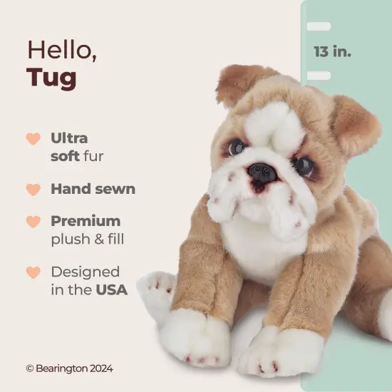 Bearington Tug The English Bulldog Plush, 13 Inch Dog Stuffed Animal, For Ages 3-14 Multicolor {2}