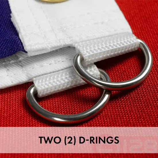 G128 3 PACK: USA American Flag 8x12FT Embroidered Spun Polyester {6}