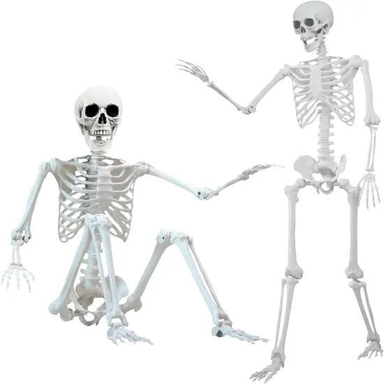 1PC Halloween Skeleton Poseable {1}