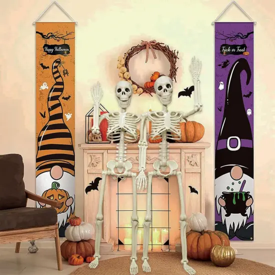 2PACK 36" Posable Skeleton Halloween Decorations {3}