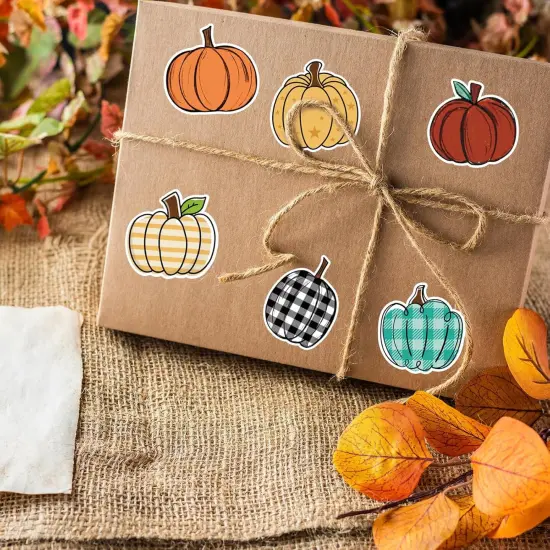 1400 Pcs Fall Pumpkin Sticker {4}