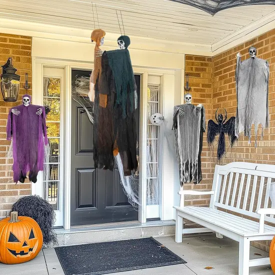 5 Pack Halloween Hanging Ghosts {3}