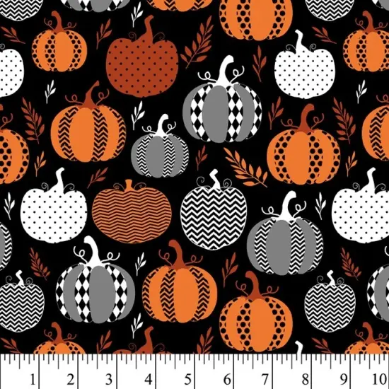 Halloween Pumpkins | By The Yard | Sewing and Crafting | 44 inches wide {2}