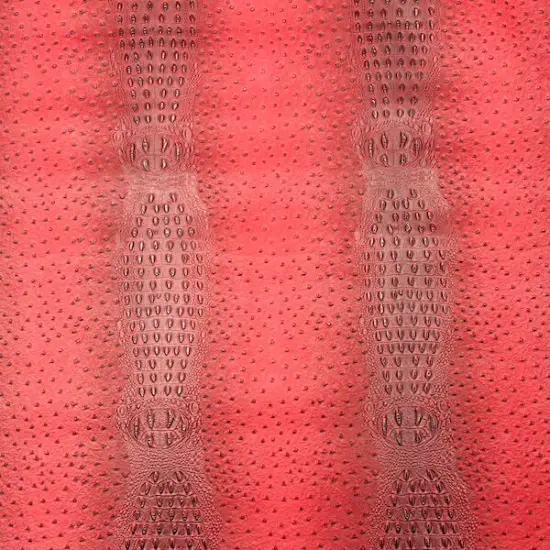 1 Yard Gatorich Faux Leather Vinyl Fabric Upholstery Handbags Wallets Home Decor 54" Width Red {1}