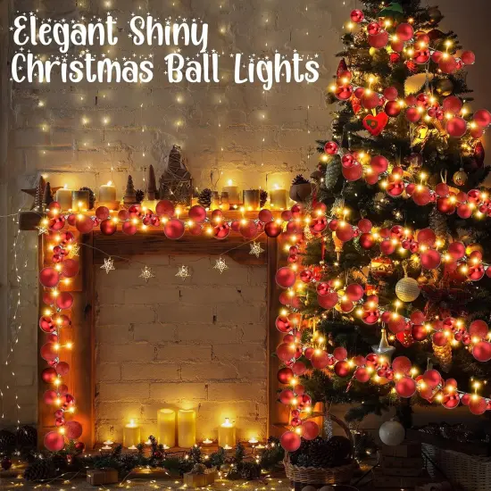 6 Ft Christmas Bulb Ball Garland {4}