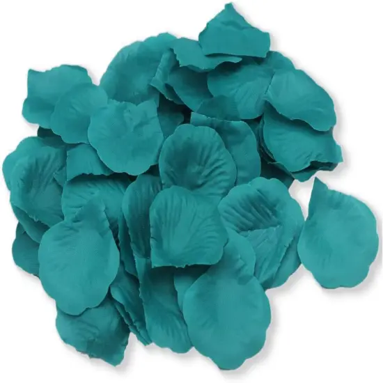 Teal Turquoise Blue Rose Flower Petals Beach Wedding Confetti Dinner Party Table Flower Girl Scatter Petals {1}