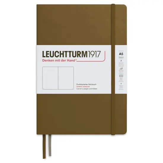 Leuchtturm1917 Dotted Hardbound Notebook - Spice Brown, 5-3/4" x 8-1/4" {1}