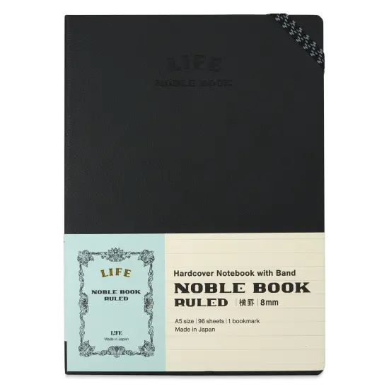 Life Stationery Noble Notebook - 6" x 8", A5, Ruled, 96 Pages {1}