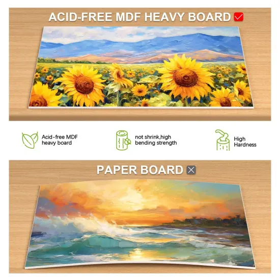 4 Pack 8x10 Inch Canvas Boards Canvas Panels-Gesso Primed Acid-Free 100% Cotton Blank for Acrylics Oil Watercolor Tempera Paint {3}