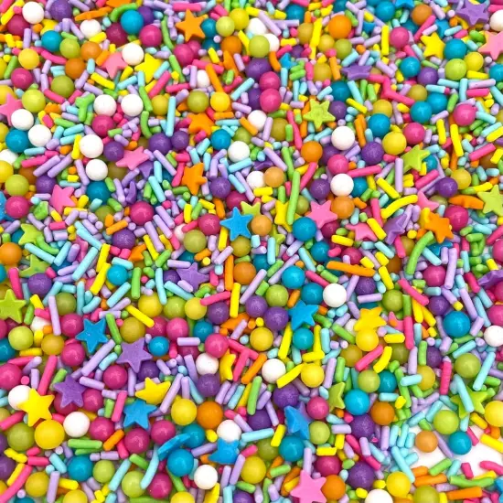 pink sprinkles, valentines, cake sprinkles, gluten free, cookies, chocolate, fondant, princess topping, ice cream, edible, dessert decoration (Rainbow) {4}