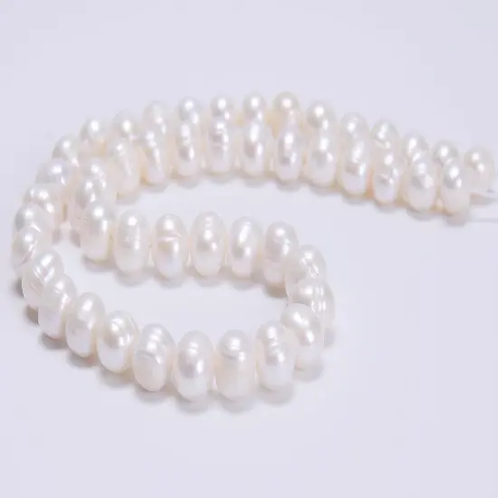 Natural Freshwater White Pearl Round Beads 15" 4mm 6mm 8mm 9mm 10mm 11mm 12mm (8-9mm) {6}