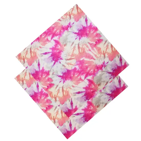 Pink Skies Printed Spandex Fabric {2}