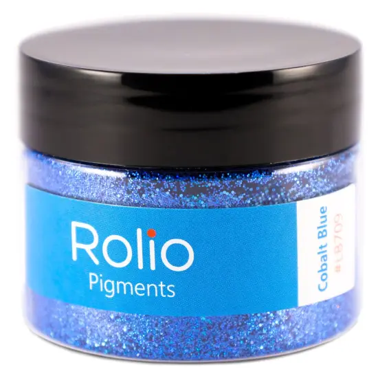 Rolio - 1 Jar Vibrant Holographic Glitter (Cobalt Blue) - 1 oz {1}