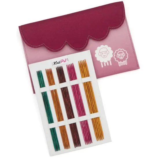 KnitPro Dreamz Deluxe 6" / 15cm Double Pointed Needle Set - 9 DP Needles - Sizes US 0 to 6 {1}