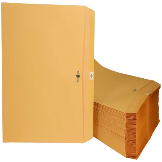 School Smart Kraft Envelopes with Clasp, 11-1/2 x 14-1/2 Inches, Pack of 100 {4}