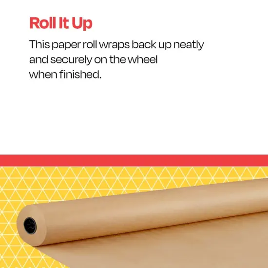 School Smart Butcher Kraft Paper Roll, 50 lbs, 18 Inches x 1000 Feet, Brown {6}