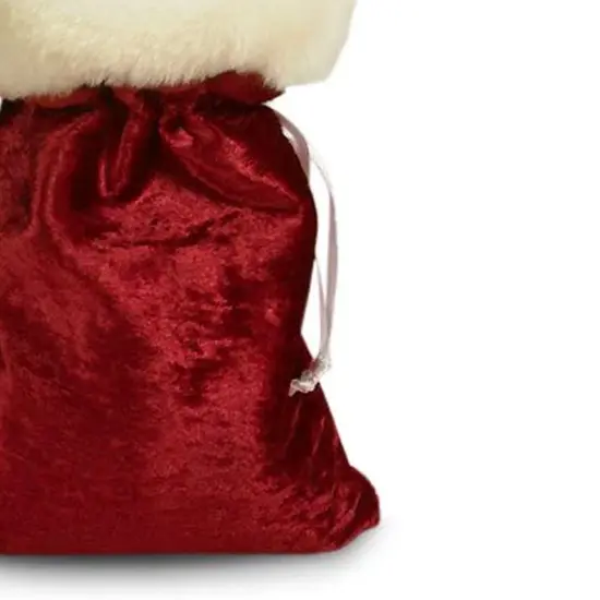 Medium Velvet Faux Fur Holiday Bag 6" x 10" {5}