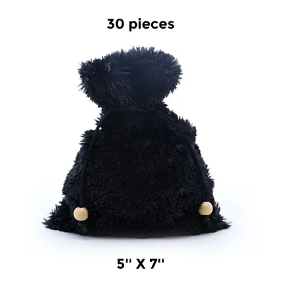 Plush Ultra Soft Fur Storage Bags 5" x 7" {1}