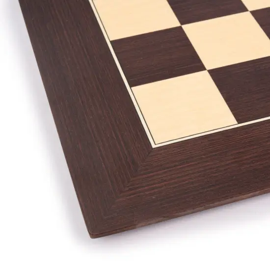 WE Games Deluxe Wenge Wood Chessboard with Storage Box - Handmade in Spain, 20 in. {4}