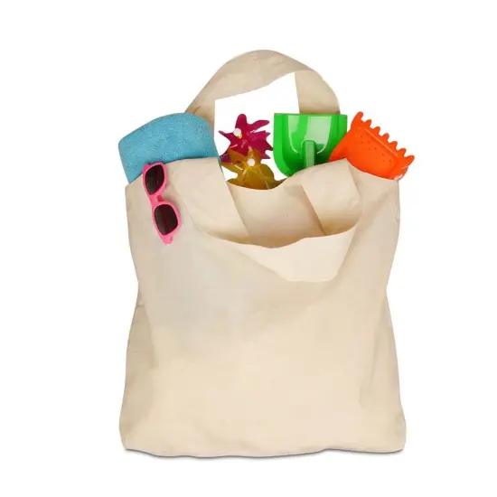 Natural Cotton Tote Bag 18'' x 2'' x 17'' Durable Design {6}