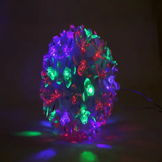 Perfect Holiday Clear Starlight Sphere 50 LED Christmas Lights Multicolor {3}
