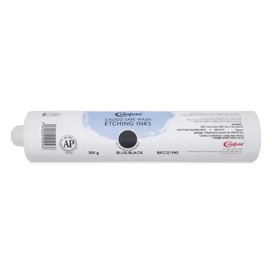 Cranfield Caligo Safe Wash Etching Ink Cartridge - Blue Black, 300 g {1}
