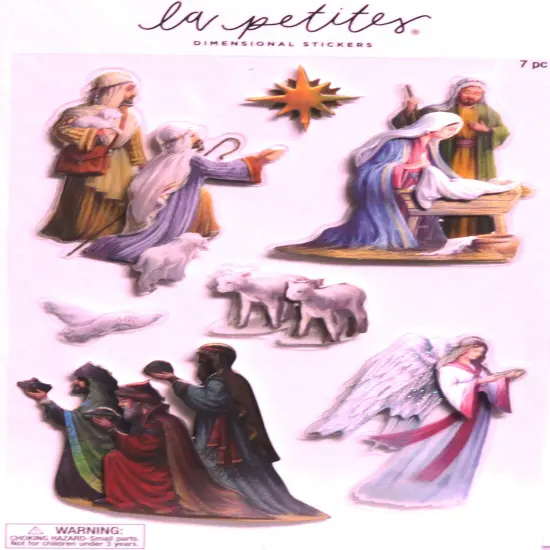 La Petites Christmas Holy Family Dimensional Stickers {1}