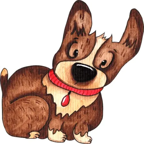 Puppy Dog Edible Icing Image Cake Topper for 1/4 Sheet cake or larger {1}