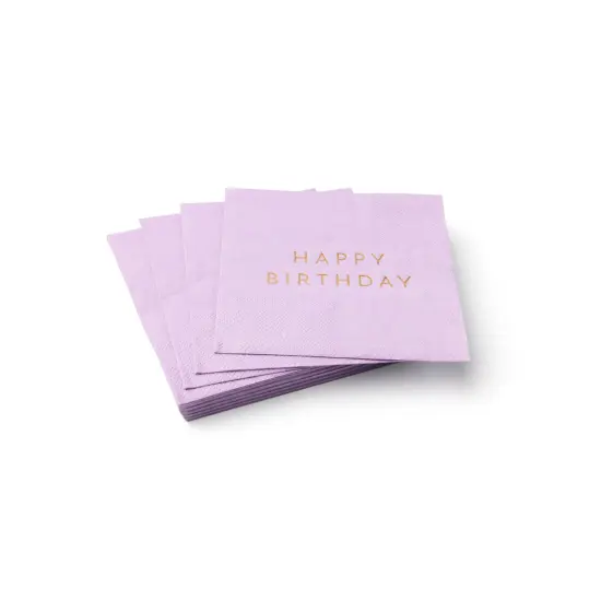 LE LILAC SIGNATURE HAPPY BIRTHDAY COCKTAIL NAPKINS {2}