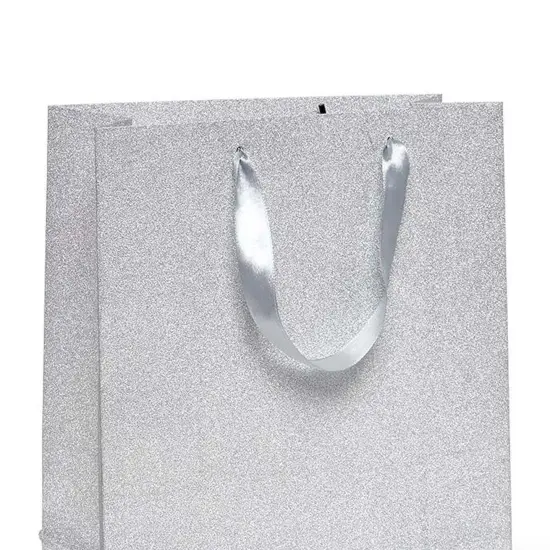 Glitter Grain Euro Totes Perfect Size 7'' x 3 7/8'' x 9 1/16'' Silver {5}