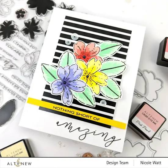 Build-A-Flower: Primrose Layering Stamp & Die Set {6}